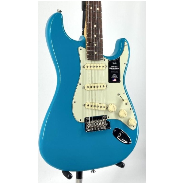 Fender American Professional II Stratocaster Electric Guitar Miami Blue Ser#:US22021239