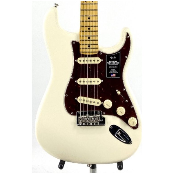 Fender American Professional II Stratocaster Electric Guitar Maple Fingerboard Olympic Whi