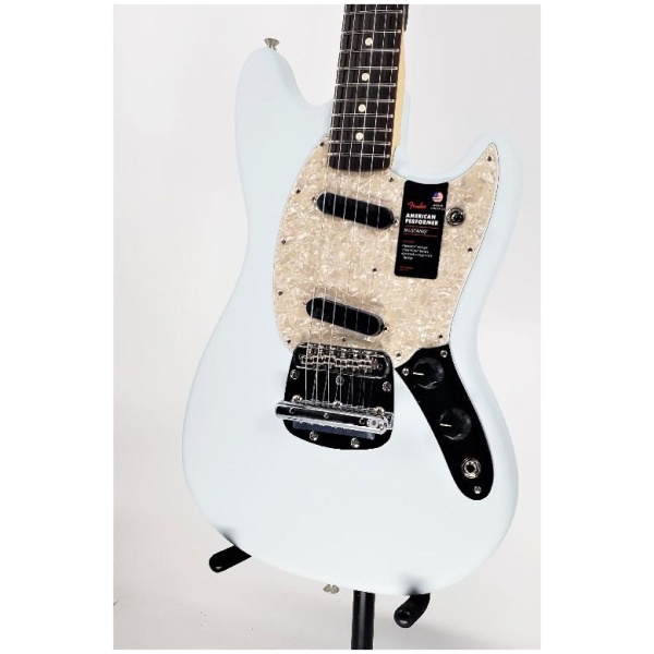 Fender American Performer Mustang Satin Sonic Blue Ser# US210104902