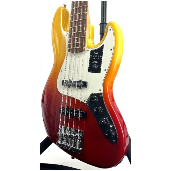 Fender Player Plus Active Jazz Bass V Tequila Sunrise w/ Gig Bag Ser#MX22086001