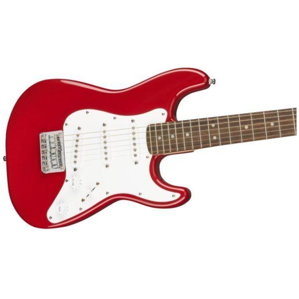 Squier by Fender Mini Stratocaster Electric Guitar Laurel Fretboard Dakota Red
