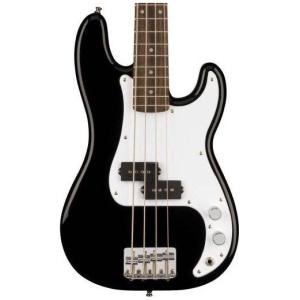 Squier by Fender Mini P Bass Laurel Fingerboard White Pickguard Black