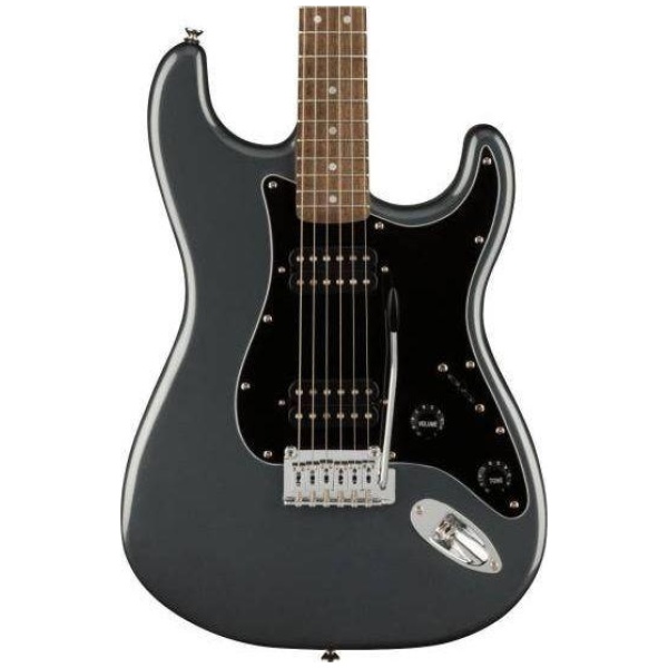 Squier by Fender Affinity Stratocaster Electric Guitar HH Laurel Fretboard Black Pickguard