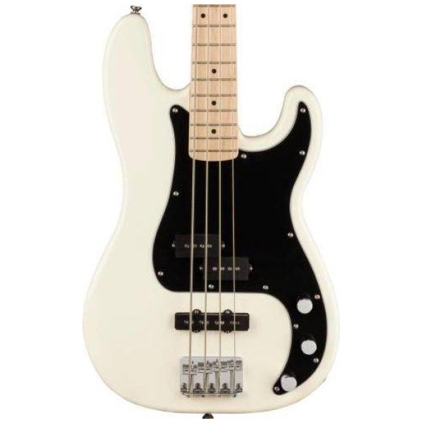 Squier by Fender Affinity P Bass Guitar PJ Maple Neck Olympic White