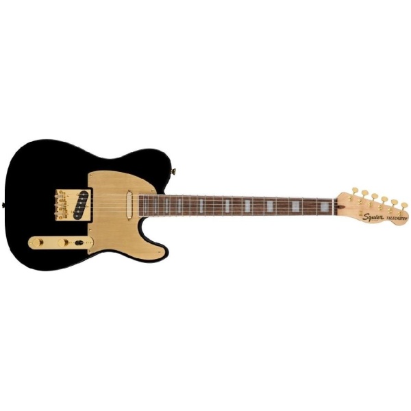 Squier by Fender 40th Anniversary Telecaster Gold Edition Gold Pickguard Black