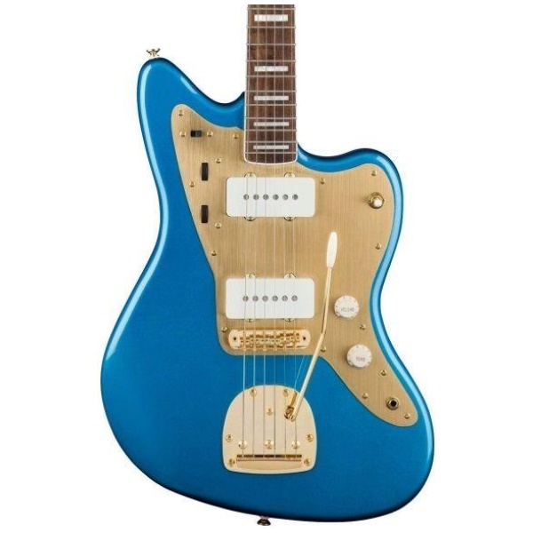 Squire 40th Anniversary Jazzmaster Gold Edition Olympic Lake Placid Blue