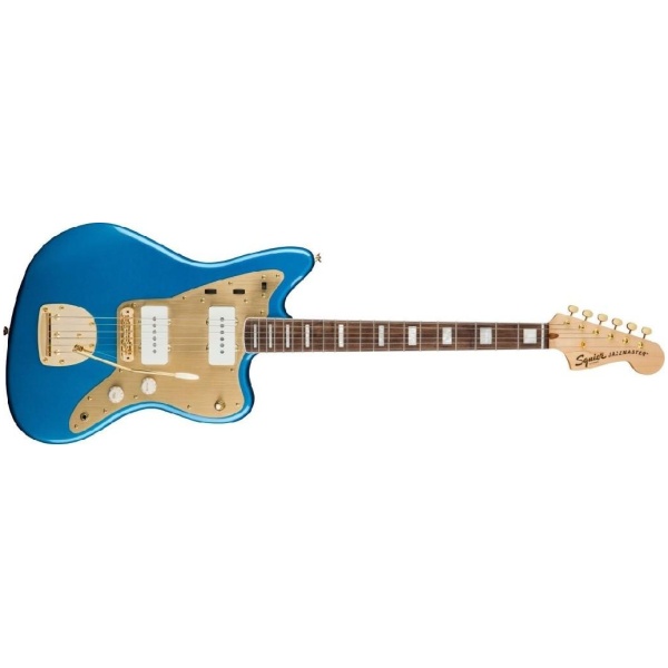 Squire 40th Anniversary Jazzmaster Gold Edition Olympic Lake Placid Blue