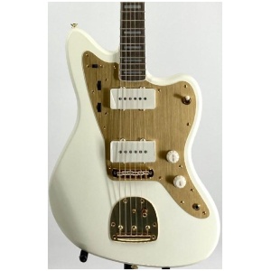 Squire 40th Anniversary Jazzmaster Gold Edition Olympic White Ser#:ICSA22003109