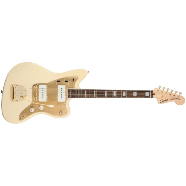 Squire 40th Anniversary Jazzmaster Gold Edition Olympic White