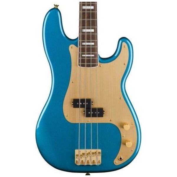 Squier by Fender 40th Anniversary Precision Bass Gold Edition Lake Placid Blue