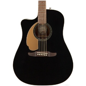 Fender Redondo Player Left Handed Acoustic Electric Guitar Jetty Black