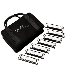 Fender Blues Deluxe Harmonica (set of 7) with case