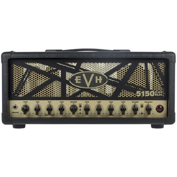 EVH 5150 III 50 Watt EL34 Guitar Amplifier Head Black and Gold