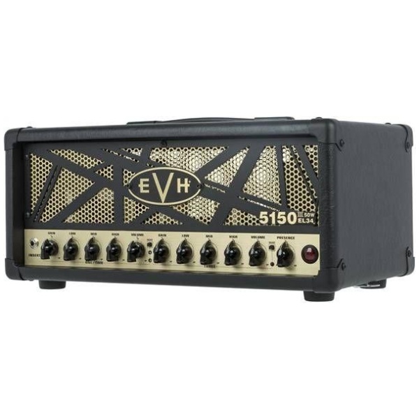 EVH 5150 III 50 Watt EL34 Guitar Amplifier Head Black and Gold