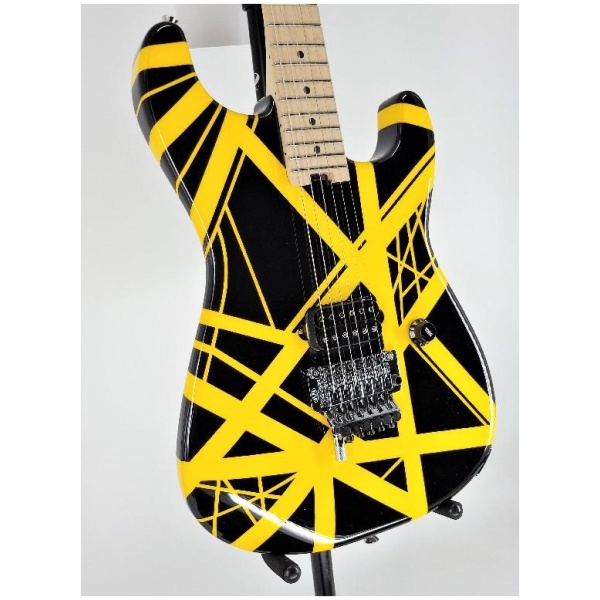EVH Striped Series Black with Yellow Stripes Ser#:EVH2113650
