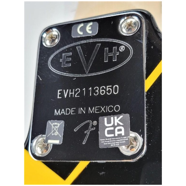 EVH Striped Series Black with Yellow Stripes Ser#:EVH2113650