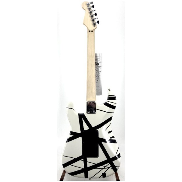 EVH Stripe Series Electric Guitar White with Black Stripes Ser#885978341917