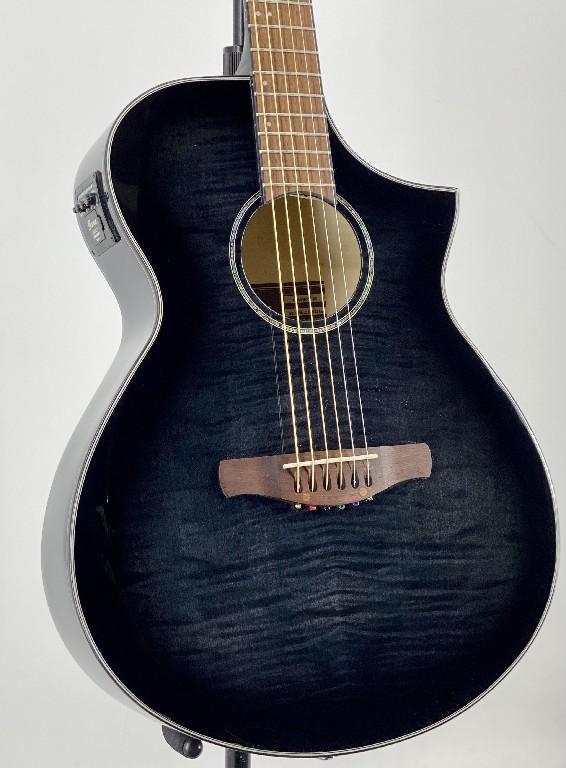 Ibanez AEWC400TKS Aew Series Acoustic Electric Guitar Transparent Black  Sunburst