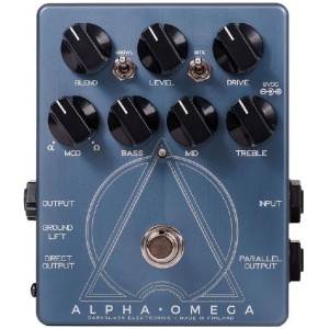 Darkglass Alpha Omega bass preamp pedal and DI box with saturation circuit