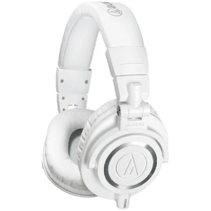 Audio Technica ATHM50X Pro Closed Back Studio Monitor Headphones Limited Edition White