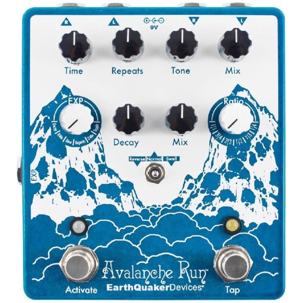 EarthQuaker Devices Avalanche Run Stereo Delay & Reverb Pedal