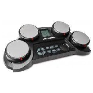 Alesis 4 piece tabletop drum pad with 70 voices, 50 play along songs, and game function