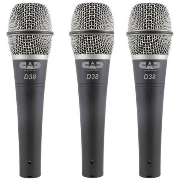 CAD Audio CadLive D38X3 Dynamic Microphone 3 Pack
