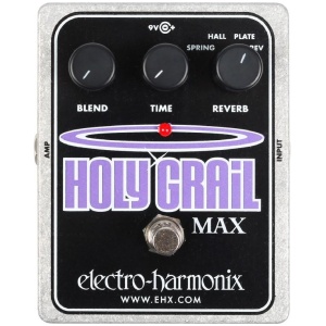 Electro Harmonix HOLY GRAIL MAX Variable reverb plus w/ Power Supply Pedal