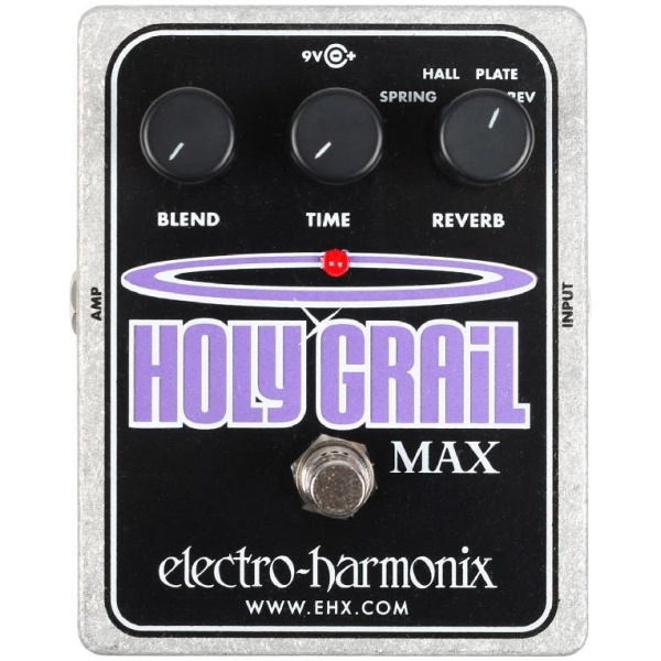Electro Harmonix HOLY GRAIL MAX Variable reverb plus w/ Power Supply Pedal