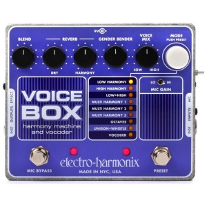 Electro Harmonix VOICE BOX Harmony Machine & Vocoder w/ Power Supply Pedal