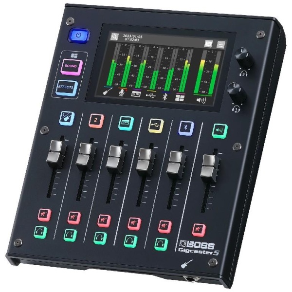 Boss GCS-5 Gigcaster 5 Channel Digital Streaming Mixer with Effects