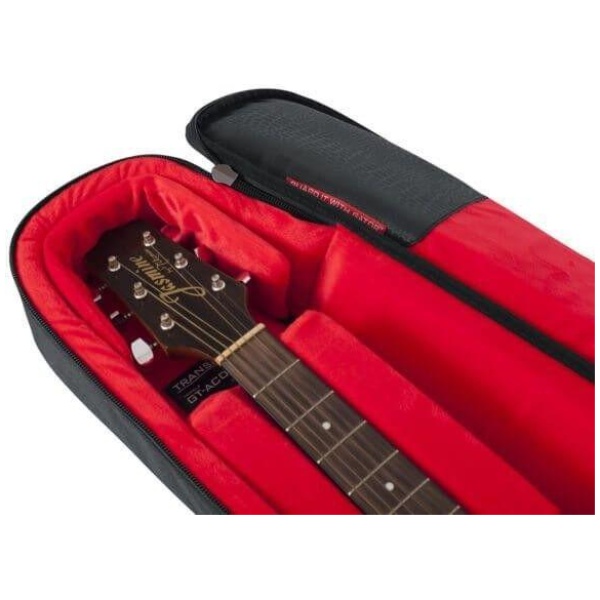 Gator Gator GT-ACOUSTIC-BLK Transit Acoustic Guitar Bag Charcoal