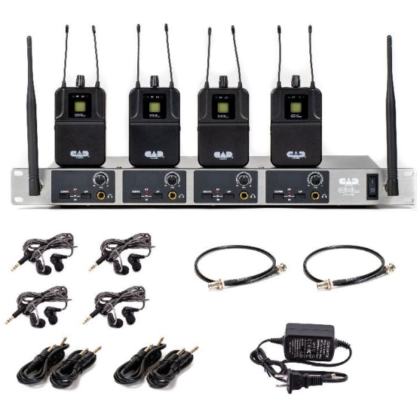CAD GXL Series GXLIEM4 Wireless Four Unit In Ear Monitor System