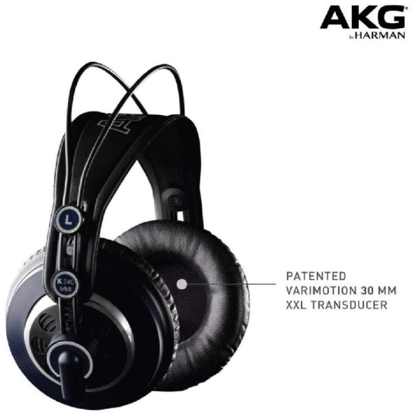 AKG K240-MKII Semi-Open Circumaural Studio Headphones