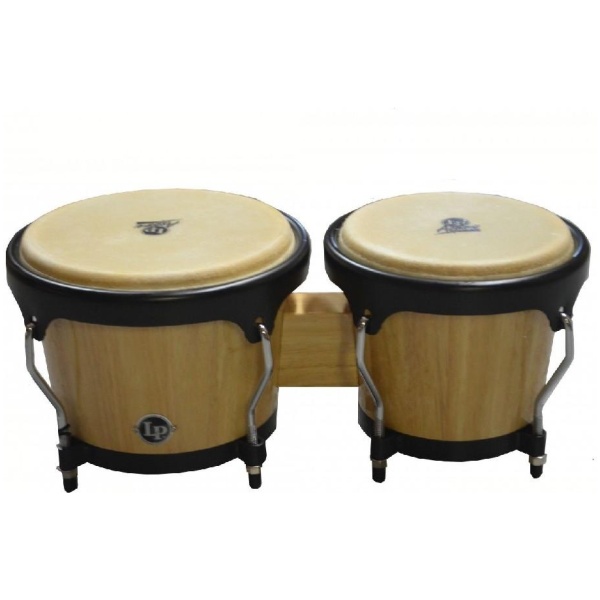 Lp Latin Percussion Aspire Wood Bongos Natural (6 3/4 and 8 inch)