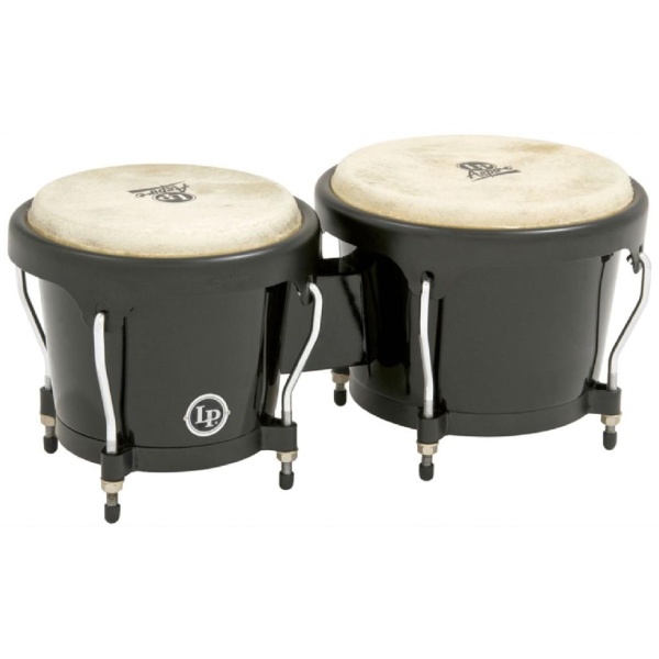 Lp Latin Percussion Aspire Fiberglass Bongos Black (6 3/4 and 8 inch)