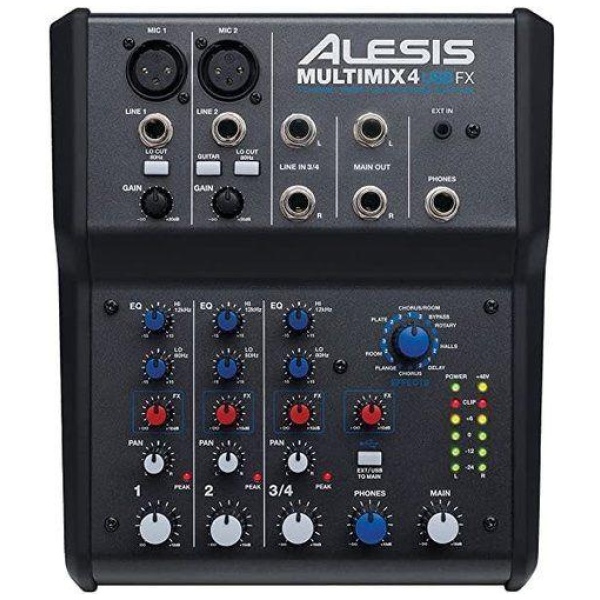 Alesis Multi Mix 4 USB Mixer with FX