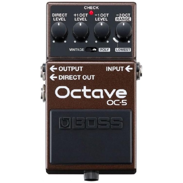 Boss OC-5 Polyphonic Guitar and Bass Octave Pedal with Mono and Poly Modes