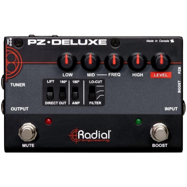 Radial Engineering PZ-DELUXE Acoustic Instrument Preamp