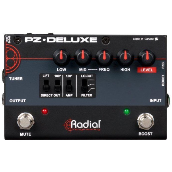 Radial Engineering PZ-DELUXE Acoustic Instrument Preamp