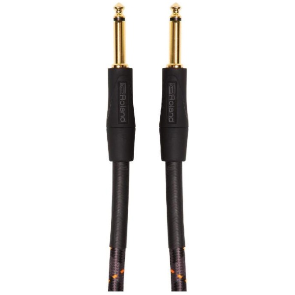 Roland 10ft Instrument Cable, Straight/Straight 1/4 Inch jack - Gold Series