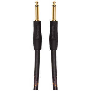 Roland 25ft Instrument Cable, Straight/Straight 1/4 Inch jack - Gold Series