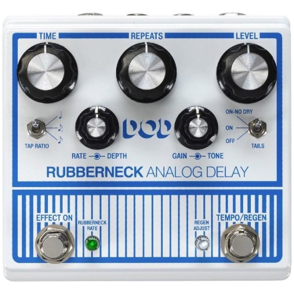 DOD RUBBERNECK BBD Analog Delay Pedal with Tap Tempo