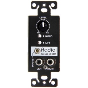 Radial Engineering Wall-Mount Stereo DI Direct Box With Volume Control