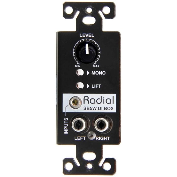 Radial Engineering Wall-Mount Stereo DI Direct Box With Volume Control