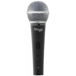 Stagg SDM50 Cardioid Dynamic Microphone with On Off Switch and 16 ft Cabl
