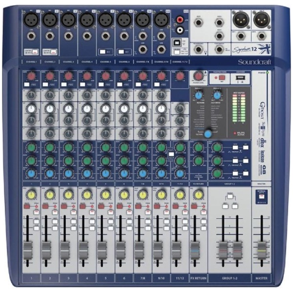Soundcraft Signature 12 Mixing Console Built In Lexicon Effects