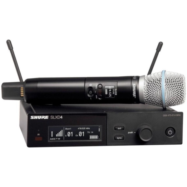 Shure SLX24D Wireless Microphone System with Beta 87a Handheld Transmitter