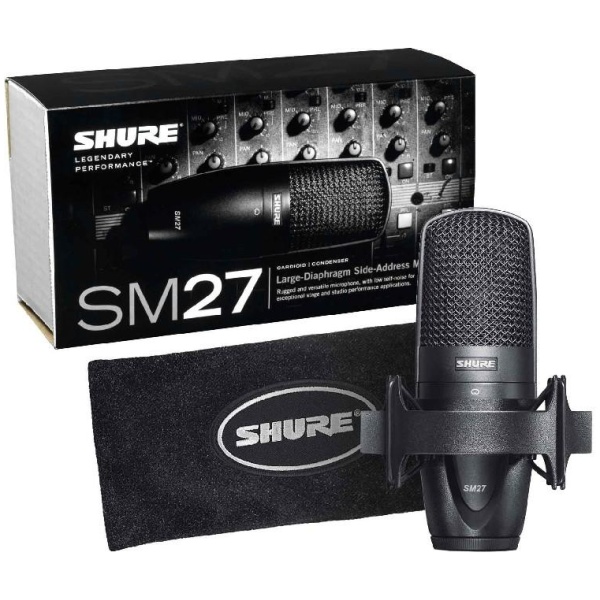 Shure SM27 Cardioid Large-Diaphragm FET Studio Condenser Microphone