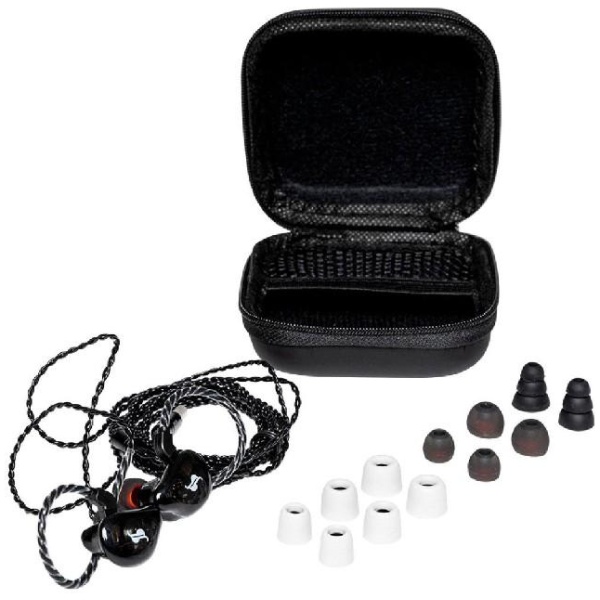 Stagg SPM-235 BK Dual Driver Sound Isolating In Ear Monitors with Case -Black